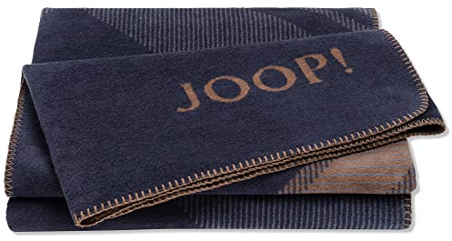 Joop! Wohndecken Checks Marine-karamell