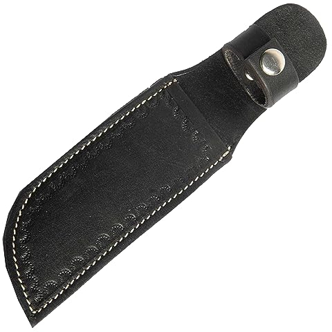 warreplica Genuine Real Leather Case Handmade Knife Sheath with Belt Loop | Pocket Knife Holder Holster for Belt | Fits Knives with up to 4.7 Blade | EDC Outdoor Survival Gear