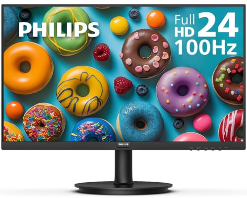 Philips 24 Inch Computer Monitor FHD 100Hz VA VESA Flicker-Free, 241V8LB