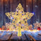 Christmas NOCHME 6-Zoll Weihnachtsbaumspitze Stern Glitzernder Hohl Weihnachtsstern Weihnachts Dekoration Stern für Christbaumspitze Dekoration Ornament Gold
