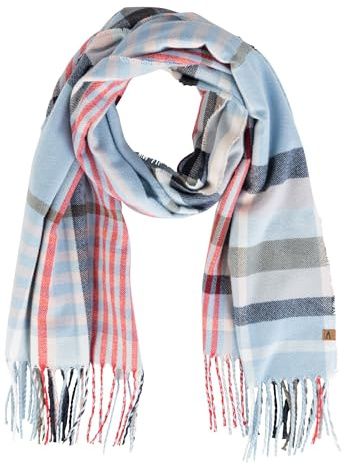 camel active Damen Feiner Webschal mit kariertem Muster