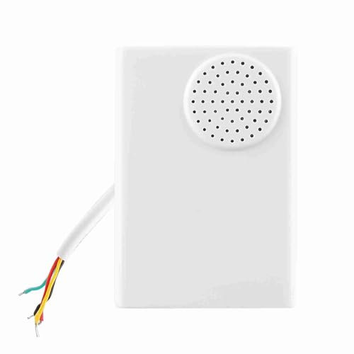 HERCHR Campanello per Campanello cablato, Campanello per Porta di Controllo accessi DC 12V, Dingdong Ringtone 90dB Sistema di Controllo Accessi di Sicurezza Bianco per Domestica in Ufficio