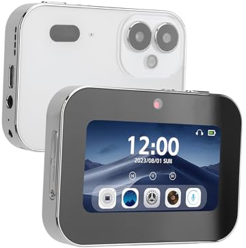 Appareil Photo Numérique, Caméra Vidéo 4K 64MP avec écran Tactile 3, Trois Objectifs HD, Zoom Tactile 16X, Vision Nocturne, Haut-Parleur, Flash, pour Diffusion en Direct, Voyage