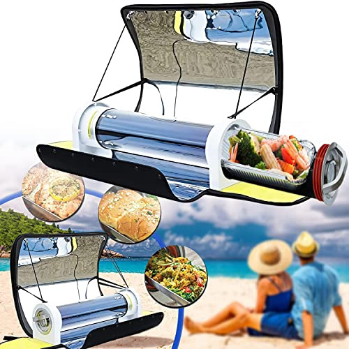 LZDOYY Fornello Solare Portatile per Barbecue, fornello Solare 4,5 Litri, fornello Solare fornello Solare fornello da Campeggio Pieghevole con termometro per Feste in Campeggio all'aperto