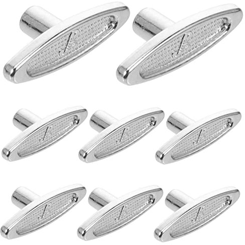 KONTONTY Aufziehschlüssel Spieluhr 8 Stück Metall Ersatz Griff Für Selbstgemacht Musikbox Zubehör Standard 10mm Silber Langlebig Und Verschleißfest