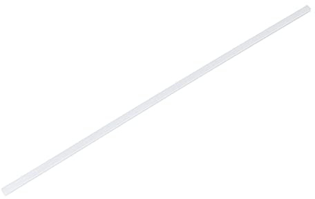 sparefixd Suitable for Glass Shelf Front or Back White Edge Trim | Cut to Size White Glass Shelf Edge Trim