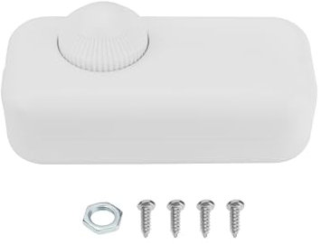 OTOTEC Interruttore Dimmer LED AC 110-240V 3-150W Luci LED Interruttore Dimmer Rotante Interruttore Dimmer In Linea Per Lampadine Dimmerabili A LED Lampade A Incandescenza Bianco