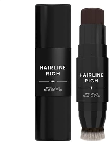 des racines pour cheveux – Couverture grise – Crayon de couleur et crayon ombrage, imperméable, dilué, anti-cernes pour racines, application facile pour la maison, le bureau, l'hôtel