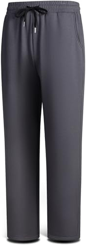 BULLIANT Pantaloni Jogging Uomo, Pantaloni Sportivi Uomo Lunghi ine,Tuta da Ginnastica Jogger per Allenamento Casual(Grigio Scuro,3XL)