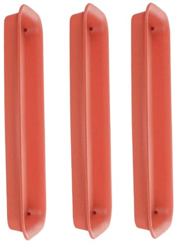 ifundom Sottovaso per Piante Rettangolare 3 Pezzi, Vaschetta Raccogli-Acqua per Fioriere da Interno Ed Esterno, in Plastica Resistente Colore Mattone 40 Cm