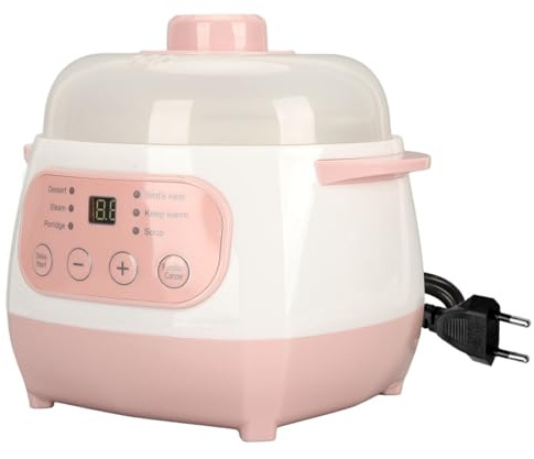 1l Pentola di Stufato Elettrico, Pentola di Piastrelle Intelligenti da 200 W Anti Dry Burn Safe con Mini in Ceramica Tianji Electric Pot Tayama per Zuppa Riso Porridge in Ceramica da Zuppa Us