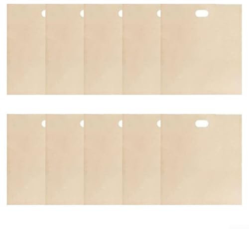 10 bolsas reutilizables antiadherentes para tostadora, resistentes al calor, bolsas plegables para tostadora para tostar pan, sándwiches o recalentar una variedad de alimentos (20 x 22 cm)