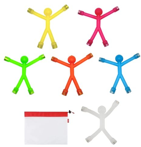 EUYKQNOI novità mini calamita, bella gomma magnete uomini magneti da frigorifero giocattolo per bambini e adulti carica magnetica dei magneti, frigo magneti (6PCS)