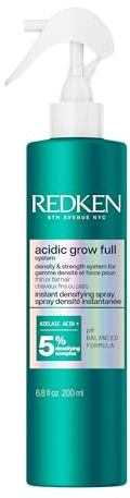 Redken Verdichtendes Haarspray, Leichte Formel mit ausgeglichenem pH-Wert, Sofortiges Ansatz-Volumen, Für feines oder plattes Haar, Acidic Grow Full System Instant Densifying Spray, 190 ml