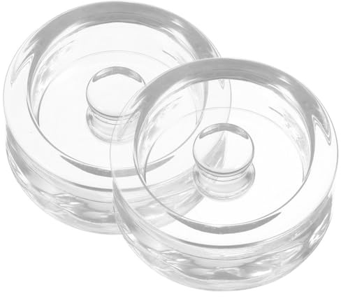 Hemobllo Pesas de Vidrio para Fermentación Frascos de Boca Ancha 2 Piezas para Chucrut Kimchi y Encurtidos Envases de Conservación Hogar Cocina