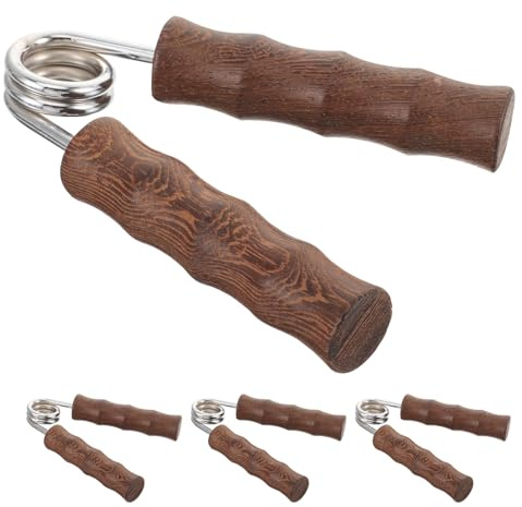 TOYANDONA Fortalecedor de Agarre y Pinza de Mano de Madera 4 Piezas Masaje para Gimnasia y Ejercicios de Rehabilitación