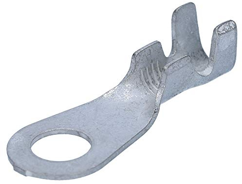 Grote 10x Krallenkabelschuh M6 Ringform - Presskabelschuh 4-6mm² Messing | Unisolierter Ringkabelschuh nach DIN 46225 mit Zugentlastung für Auto, Lkw und Haus - Zehn Stück verzinnt