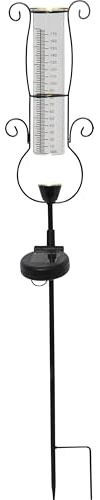 Pluviomètre solaire à LED 'Pluvio', 1 LED blanc chaud
