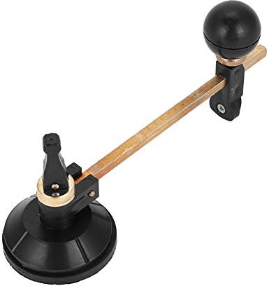 Coupe-verre cercle, coupe-verre durable ventouse robuste cercle 6 compas de roue pour les amateurs pour les professionnels(30cm)