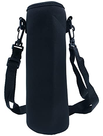 WANGCL 2 x Wasserflaschenhalter, isoliert, Beutelhalter, Schultergurt, 1 l