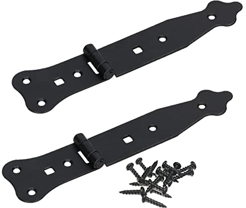 KOTARBAU® Lot de 2 charnières de portail étroites de qualité supérieure - 220 mm - Charnière de porte élégante de qualité supérieure