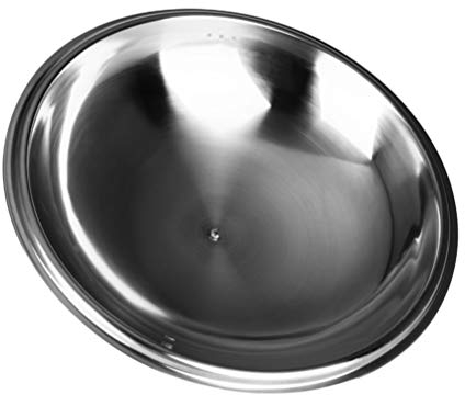DOITOOL Edelstahldeckel Für Töpfe Und Pfannen Runder Metalltopfdeckel Mit Überlaufschutz Hitzebeständige Abdeckung Für Kochgeschirr