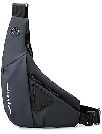 Long Keeper Leichte Brusttasche Damen Herren Groß Sling Bag Schulter Rucksäcke, Dreieck Umhängetasche Crossbody Bag zum Radfahren Reisen Outdoor