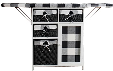 Table À Repasser Pliable,Planche À Repasser-robe Chaude-Vertical Étage Armoire De Rangement,bois Massif Maison Multi-fonction Planche À Repasser Pliante,Matériel En Bois Massif,Avec Fer Plateau ( Size