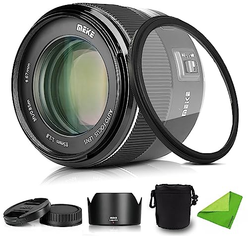 Meike 85mm F1.8 F-Mount Full Frame Teleobjetivo Medio Enfoque automático Retrato Prime Lens para Cámaras Nikon F-Mount D850 D7200 D750 D780 D610 D3500 D5500 D5600 D5300 D5100