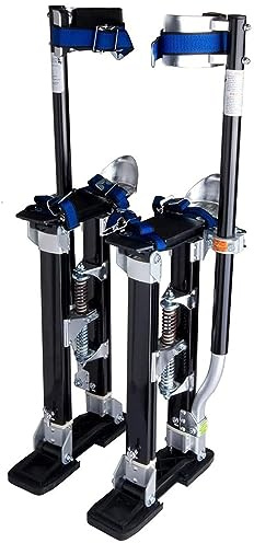 Einstellbare Aluminiumstelzen, Stelzen Arbeitsstelzen Trockenbau, Belastbar 150 Kg, Geeignet für Innen und Außendekoration, Installation und Wartung Usw 46-76cm