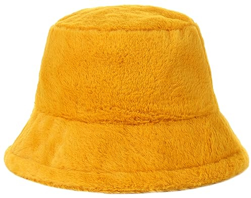 Damen Plüsch Fischerhut Wintermütze Flauschige Bucket Hat Warme Anglerhut