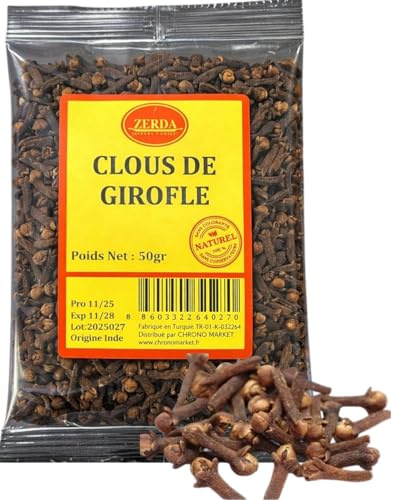 Clous de Girofle 50g | ZERDA | Haute Qualité | 100% Naturel