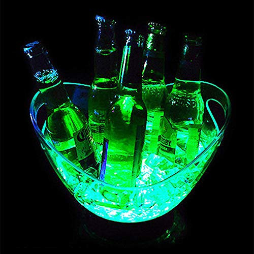 CULPRT Ice Bucket, Led Champagne Cooler Beverage Bar Ice Bucket Led Ice Bucket Bar Cooler Bucket