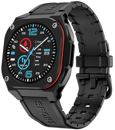 Kompass Militär Uhr Sportuhr Herren Damen Smartwatch Laufuhr Outdoor Fitnessuhr mit Telefonfunktion Gesundheitsuhr Blutdruckmessung Schrittzähler Uhr Junge Mädchen Fitness Tracker Pulsuhr Smart Watch