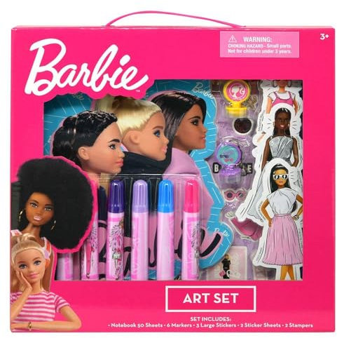 Barbie Kunstset in Box - Komplettes Kreativset für junge Künstler