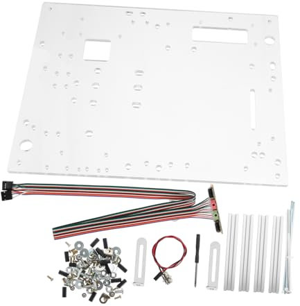 HOMSFOU Soporte De Marco Abierto para Pc Caja De Ordenador Transparente Soporte para Tarjetas Gráficas Accesorio De Ordenador para Configuración De Placa Base Pequeña o Mediana Escritorio