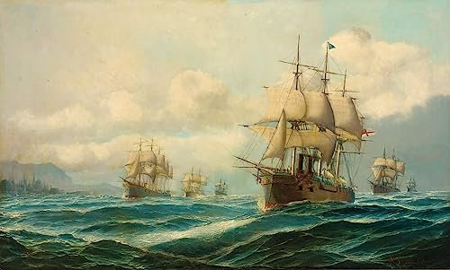 OuDeZjzhu Leinwand Poster Wandbilder Leinwand Kunst Poster Druck Leinwand Malerei Vizeadmiral Phipps Horn von David GemäLde Kunst Bilder für Wanddekoration 60x90cm