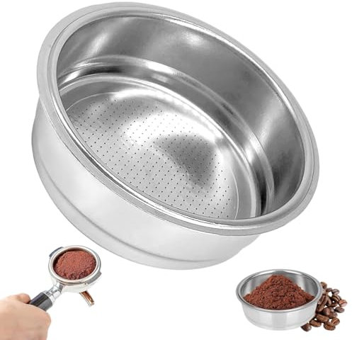 Filtro per caffè espresso da 51 mm, cestello per filtro in acciaio inox, accessorio per caffè espresso di alta qualità