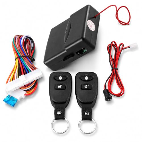 Keyless Entry Car Kit,Universal Car Auto Remote Central Kit,Car Door Lock Keyless Entry System with 2 Remote Control,Central Locking Remote Control Kit Auto Keyless Entry Car