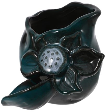 LOORGVEL Eleganter Keramik-springbrunnen-auslauf Ersatz Für Outdoor-gartenbrunnen Dekoratives Wasserfall-zubehör Für Landschafts-wasserspiele Geeignet Für Teich-zirkulationssysteme Peacock