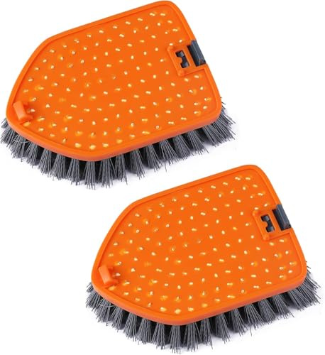CLEANHOME Shower Scrubber Replacement Heads (2Pcs)，Bathroom Cleaner for cleaning floors, tile crevices and corners Suitable for ASIN:B09ZH1LWG1