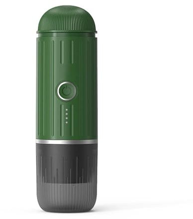 WHDITMDG Portable Espresso Machine, Handheld Electric Capsule Coffee Maker with Heating Mode, 19Bar High Pressure, Dual Pod Design, Car Travel Coffee Machine(Green)