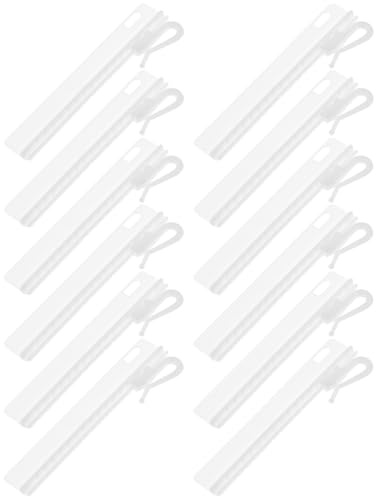 DOITOOL Lot de 50 Crochets à Rideaux Réglables en Plastique Crochets à Draperie Extensibles Maison Accessoires Universels Suspendre de Rideaux Taille S Résistants et Pratiques
