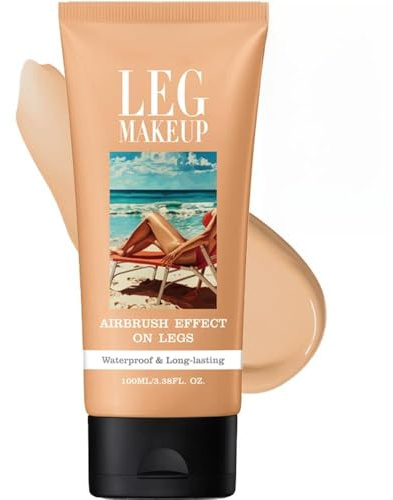 Leg and Body Makeup, Skin Perfecting Body Foundation, Tattoo Cover Up Make-up, Spider Vein Concealer für Bein und Körper Narben Cover Up Make-up, makellos aussehende Beine, gleicht den Haut aus