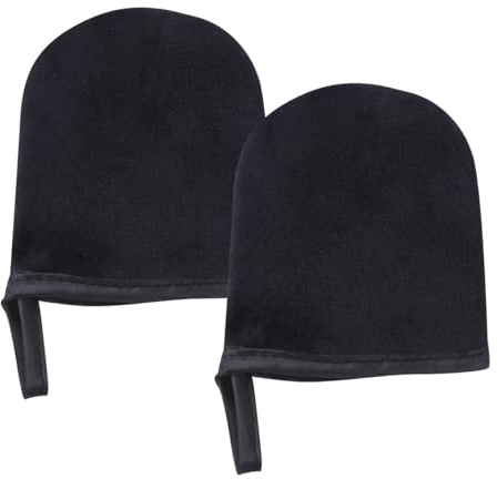 Adorainbow 2 Stück Selbstbräuner Handschuhe aus Weichem Lint für Streifenfreie Bräunung und Einfache Mousse Auftragung für Strand und Körperpflege