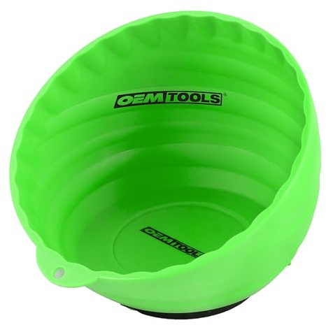 OEMTOOLS 25114 – Coupe à écrou magnétique, bols magnétiques pour maintenir les écrous et les boulons, diamètre de tasse de 15,2 cm, aimant enduit adhère à toutes les surfaces de travail en métaux