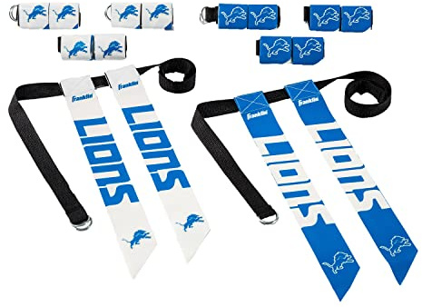 Franklin Sports NFL Team Flag- Football-Sets – Gürtel + Flaggen – Kinder + Erwachsene – passend für Taille bis zu 91,4 cm – NFL lizenziert