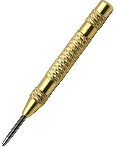 BoLu Punzone Bullino Centrale Automatico Center punch localizzatore elevata durezza punch Breaking Frangivetri HSS Forza Regolabile Punta in Acciaio Manico in Ottone