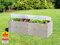 JUWEL Timber Juego completo de bancal elevado (incluye 2 campanas térmicas, bancal de hierbas en imitación de madera, sistema de bancal con alto aislamiento térmico, medidas 130 x 60 cm, altura 52 cm,