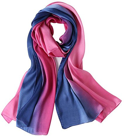 CYZLANN Damen-Schals, 100% Seide, lange, leichte Schals für Damen